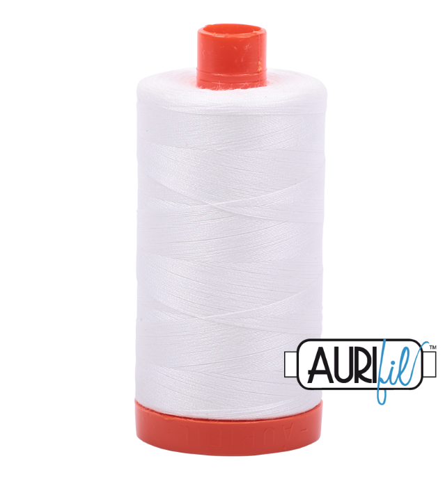 Aurifil 50wt Cotton Thread, Natural White 2021