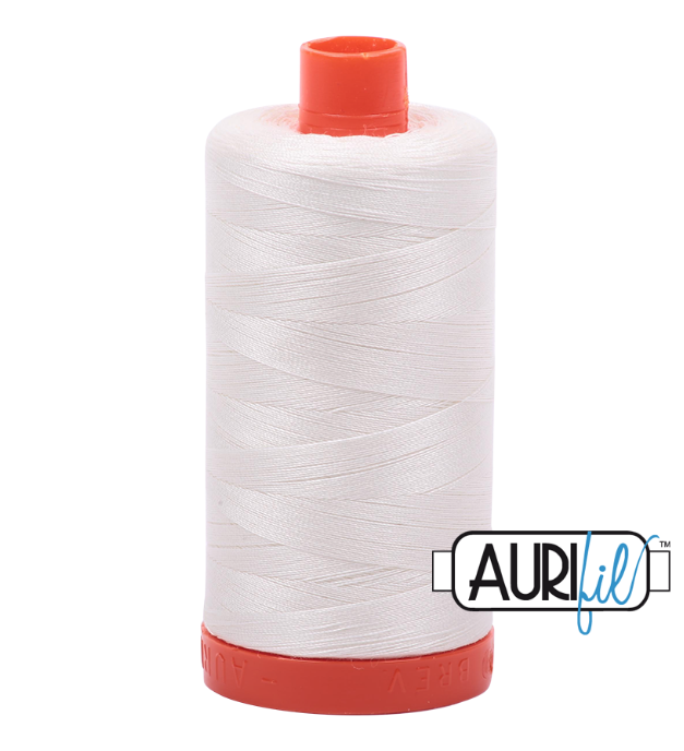 Aurifil 50wt Cotton Thread, Chalk 2026