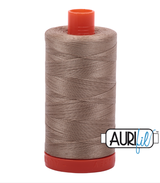 Aurifil 50wt Cotton Thread, Linen 2325