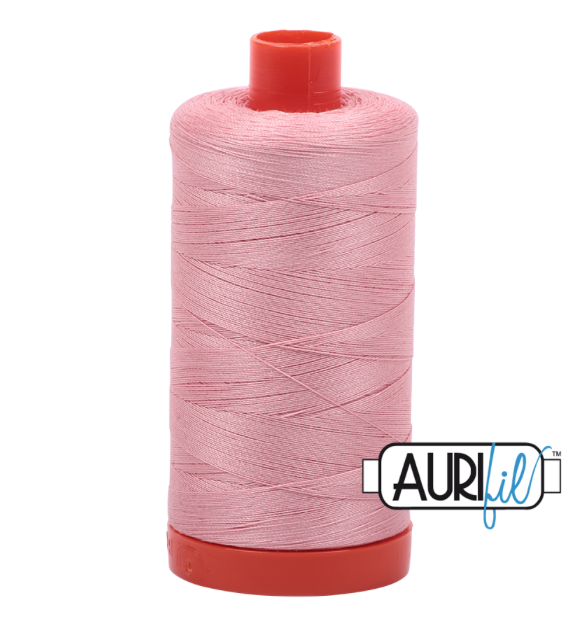 Aurifil 50wt Cotton Thread, Light Peony 2437