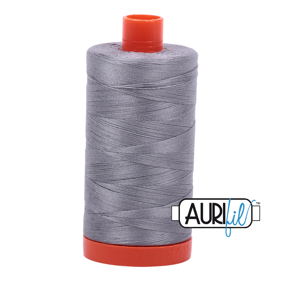 Aurifil 50wt Cotton Thread, Grey #2605