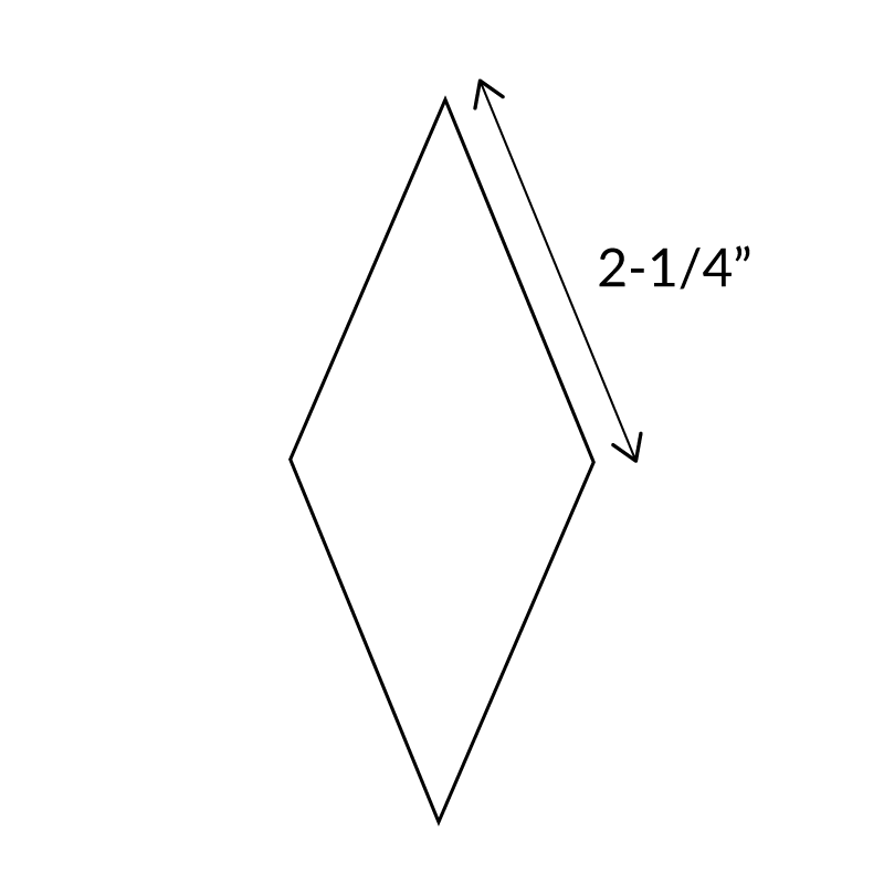 8-Point Diamond - English Paper Pieces