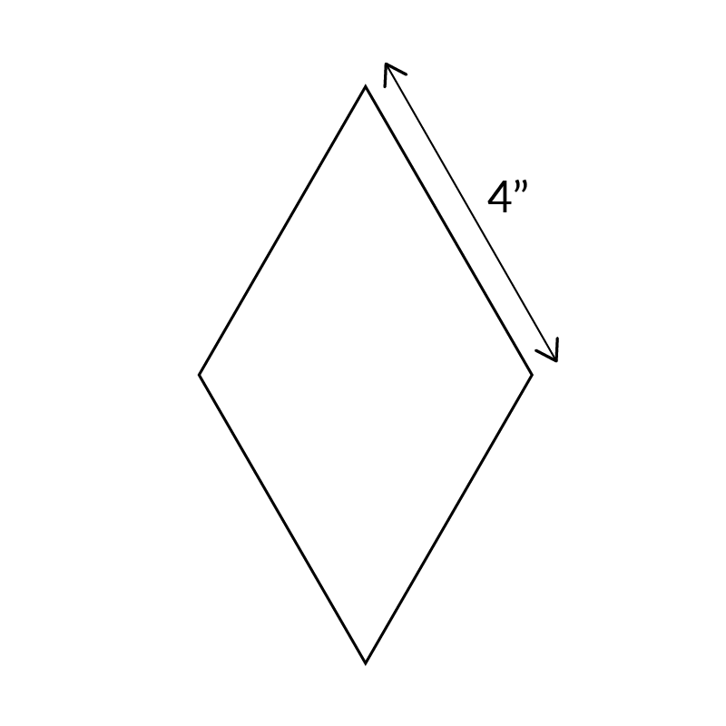 6-Point Diamond (60 degree) - English Paper Pieces