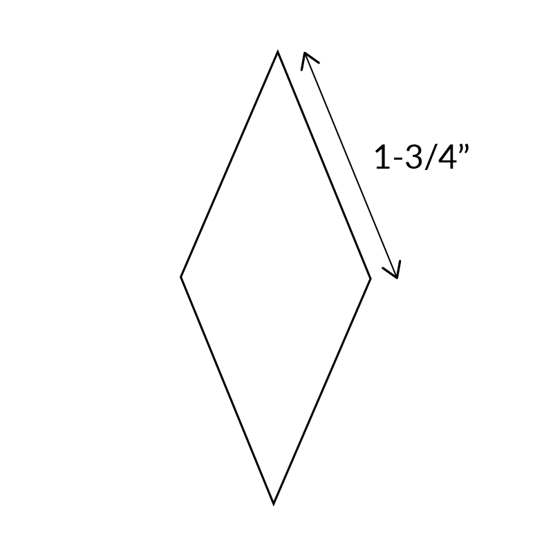 8-Point Diamond - English Paper Pieces