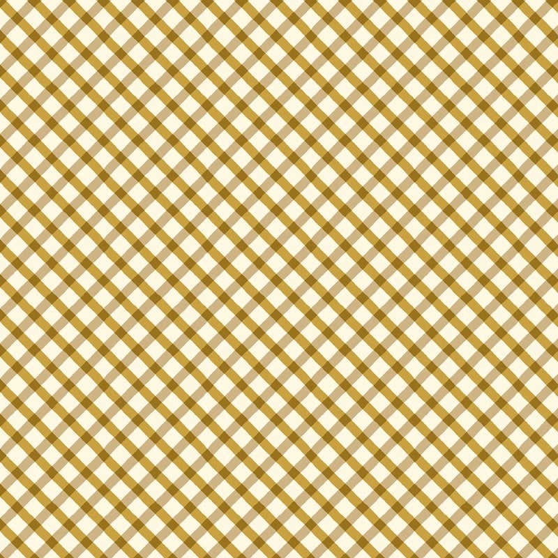 Williamsburg Brass Diagonal Plaid | 52408-4