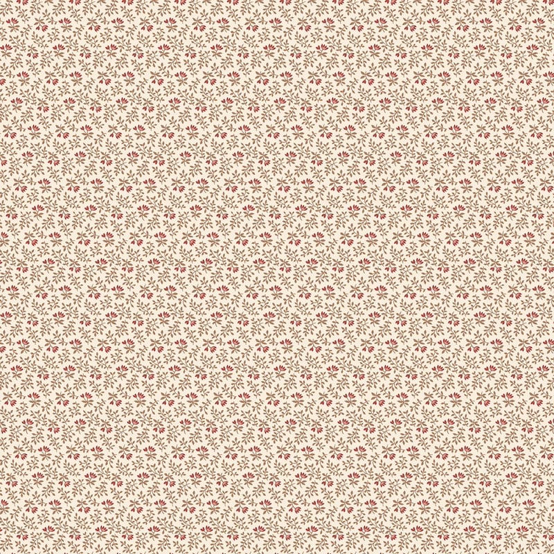 Evelyn's Hope Chest Cream Fern & Floral Shirting | R101078D-CREAM