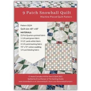 9 Patch Snowball Quilt Pattern - Image 2