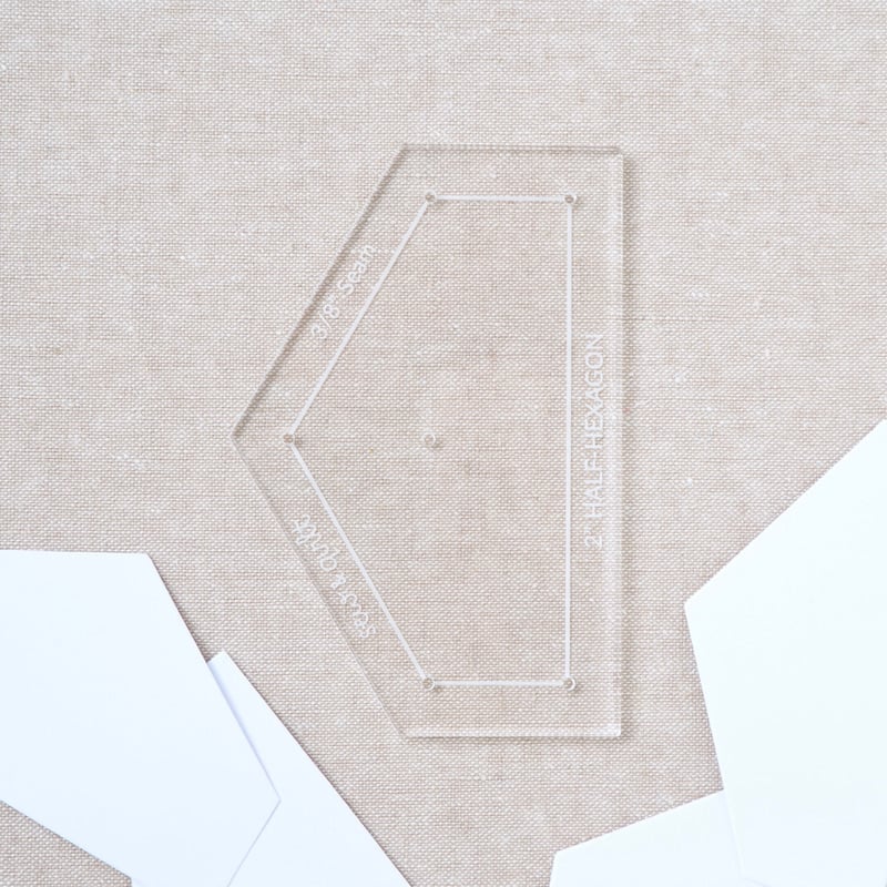Half Hexagon (Pointed) - Acrylic Template