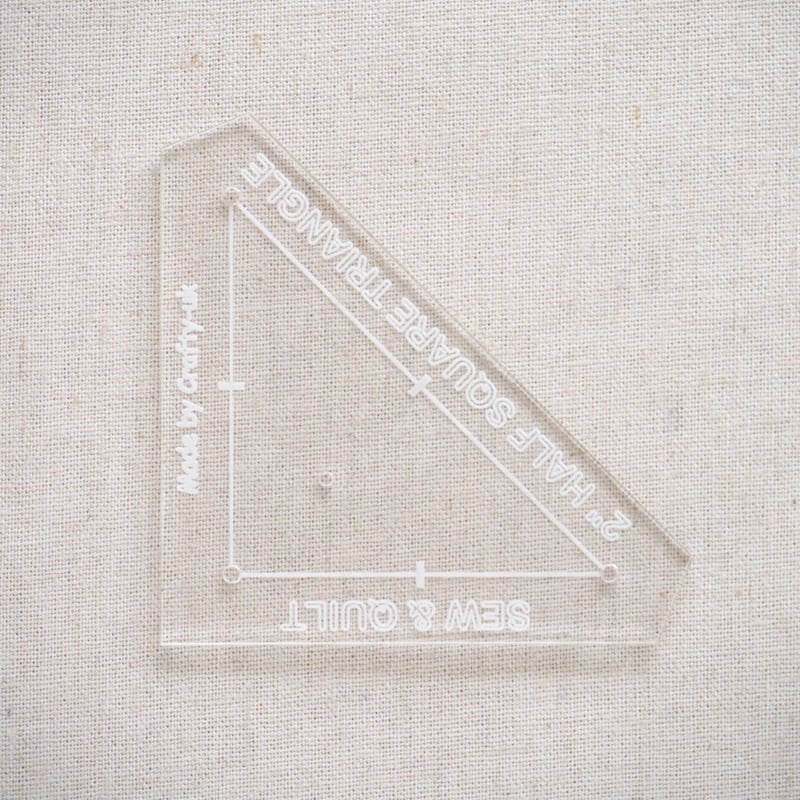 Half Square Triangle - Acrylic Template