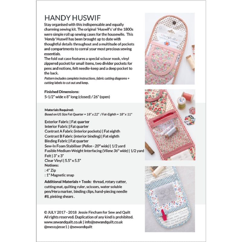 Handy Huswif Pattern