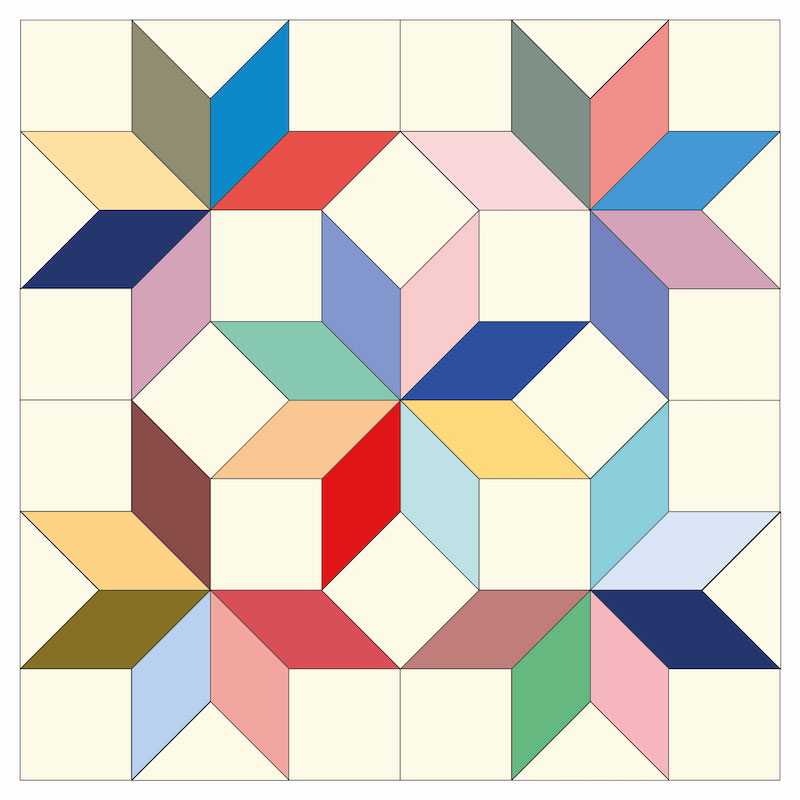 Heavenly Stars PDF Block Pattern
