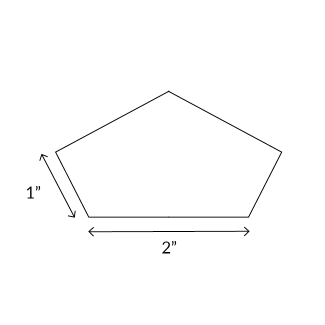 Hexagon Third - English Paper Pieces