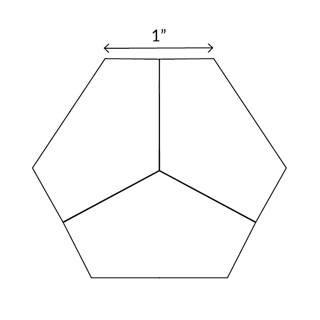 Hexagon Third - English Paper Pieces