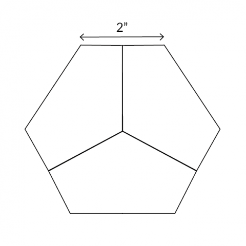 Hexagon Third - English Paper Pieces