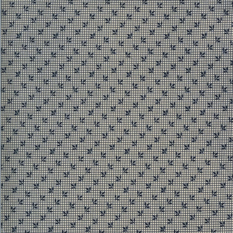 Hopewell Indigo Floral Grid | 38117 29