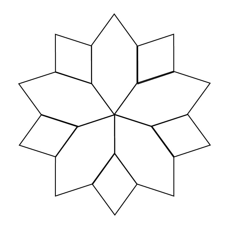 Irregular Honeycomb - English Paper Pieces