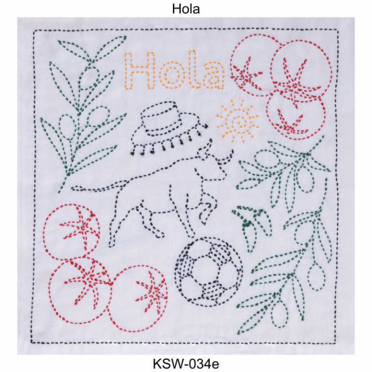 Tulip Sashiko Kit, Spain - Hola