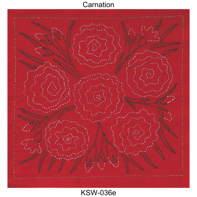 Tulip Sashiko Kit, Spain - Carnation