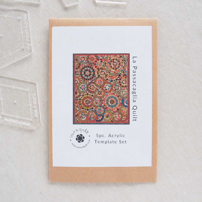 La Passacaglia Quilt (imperial) - Acrylic Template Set