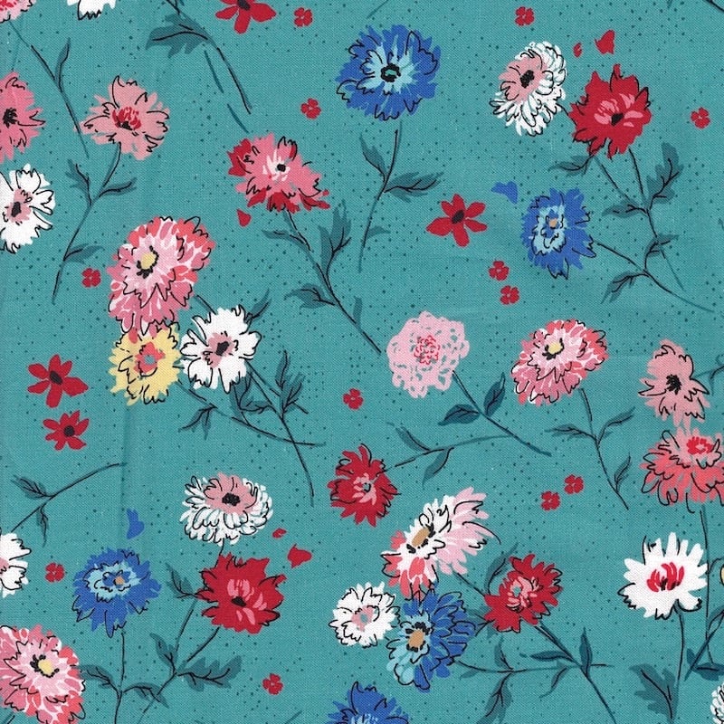 Lady Bird Full Bloom Teal | 11871-14