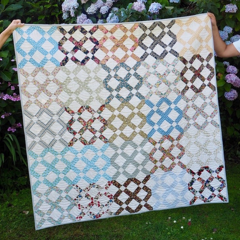 Lattice Garden Quilt Kit by Jessie Fincham