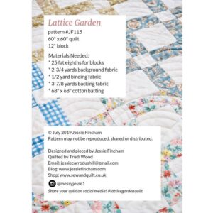 Lattice Garden Quilt Pattern - Image 3