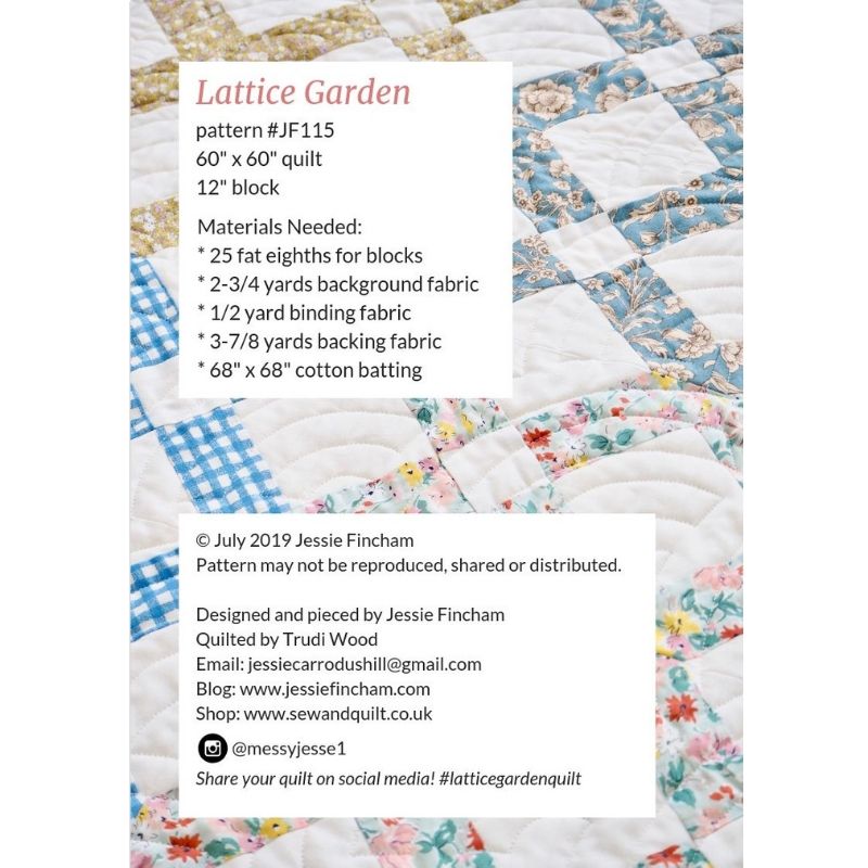 Lattice Garden Quilt Pattern