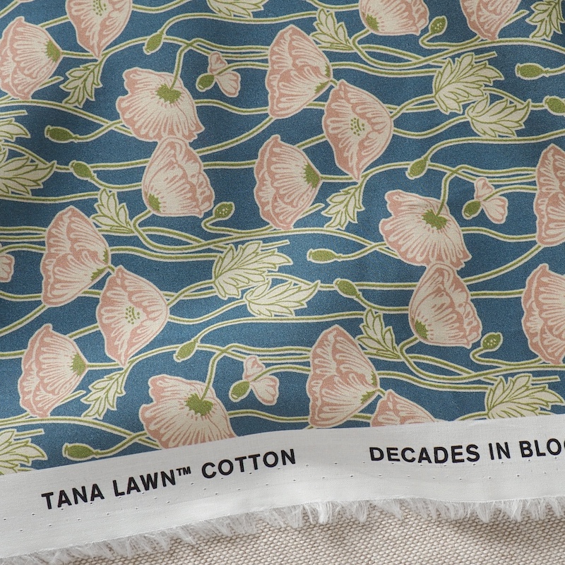 Liberty Erito Poppy A Tana Lawn Cotton