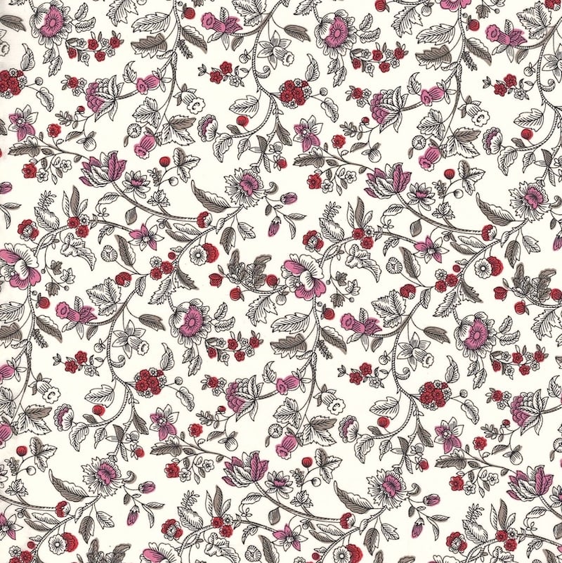 Liberty Fabrics Ornate Trail Piccadilly Cotton Poplin