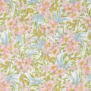 Liberty Swirling Petals C Green Tana Lawn Cotton - Image 1