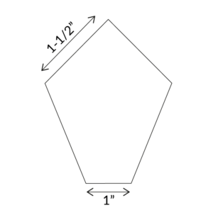 Irregular Pentagon - English Paper Pieces - Image 3