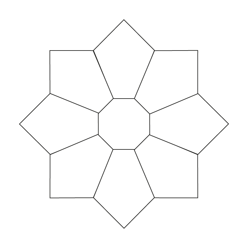 Irregular Pentagon - English Paper Pieces