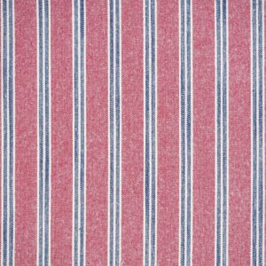 Multi Red & Navy Stripe Yarn Dye, Wide 60" | W0978-MULTI - Image 2