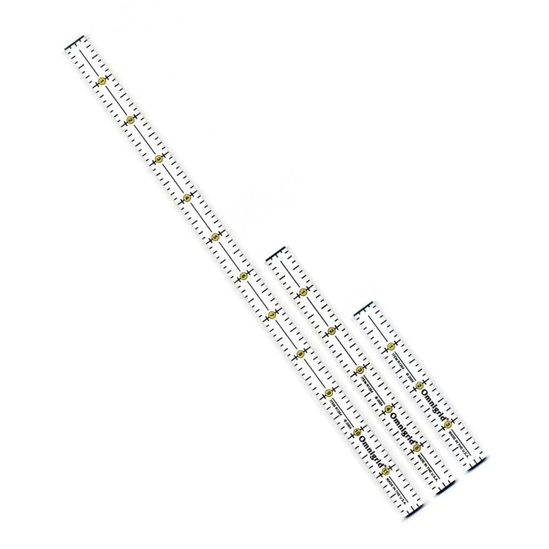 Omnigrid 1/4" Marking Trio Ruler Set