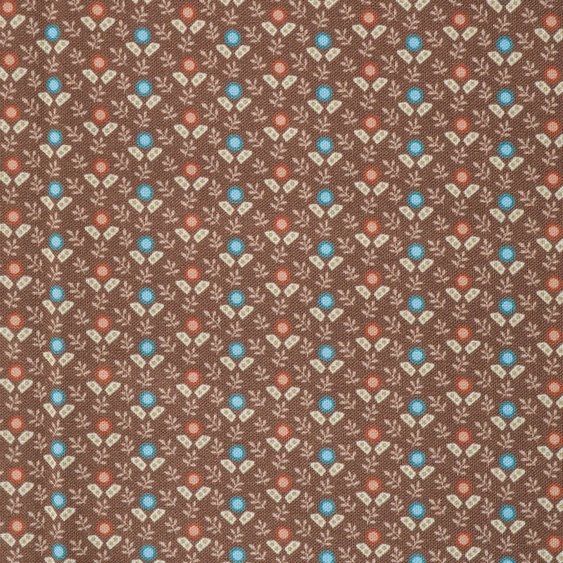 Patchwork Potpourri Brown Dot Floret | R311552D-BROWN