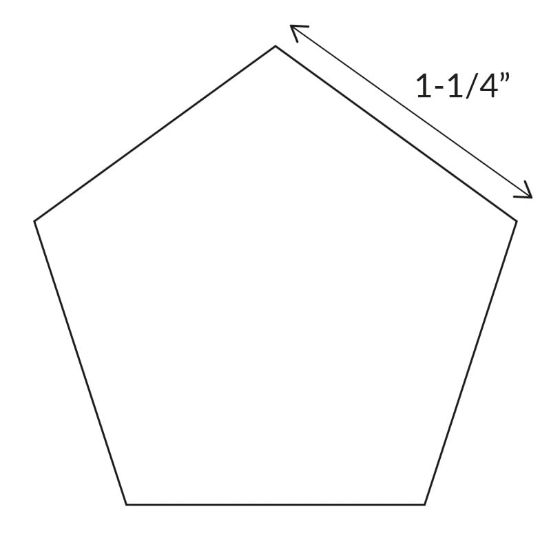 Pentagon - English Paper Pieces