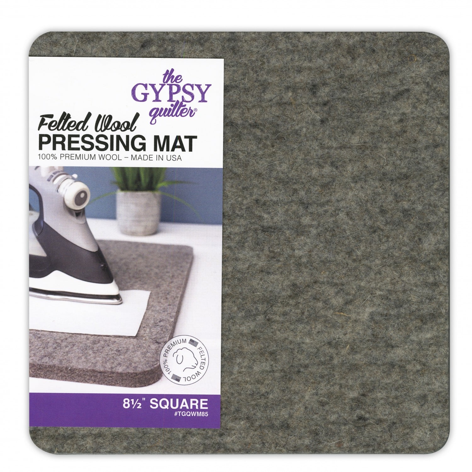 Felted Wool Pressing Mat 8-1/2" x 8-1/2" - Image 1