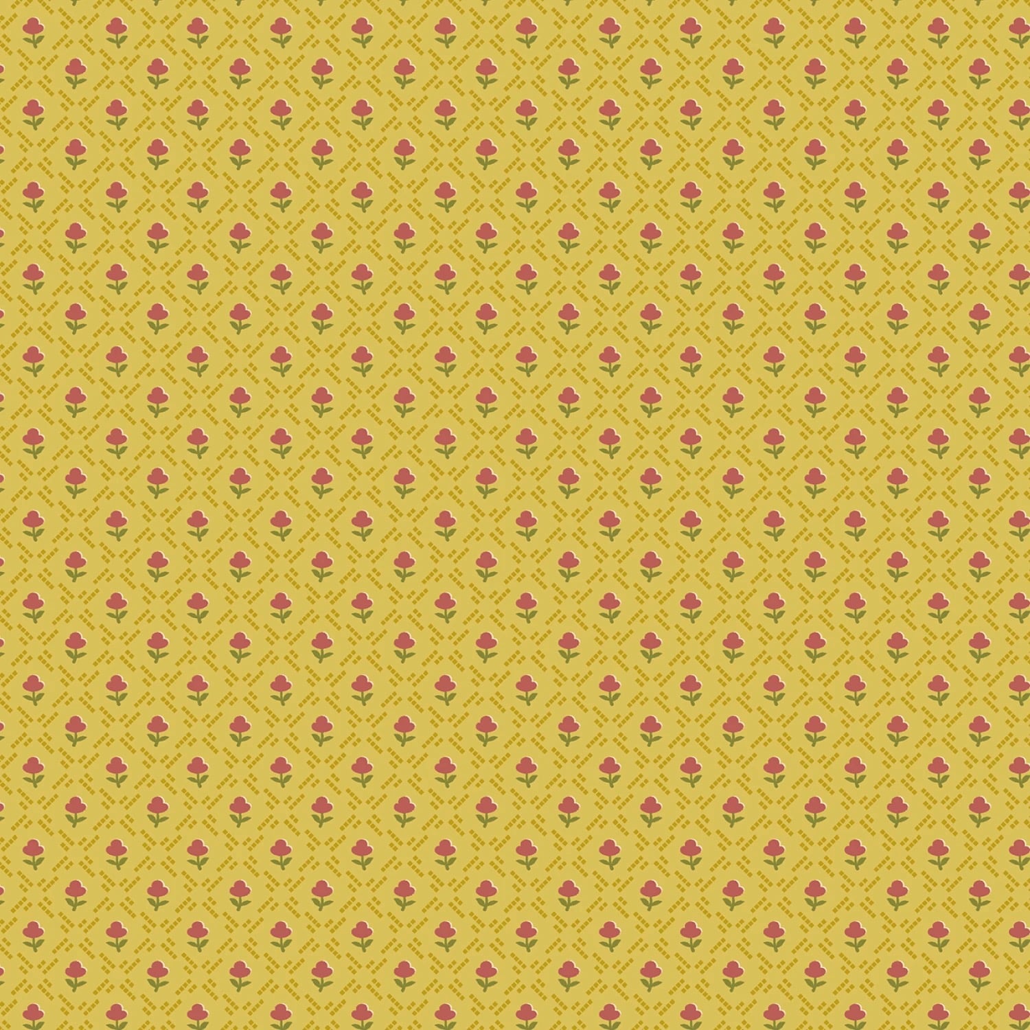 Primrose Prints Yellow Geo Tulip | R111266D-YELLOW - Image 1