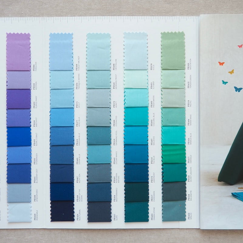 Art Gallery Fabrics Pure Solids Colour Swatch Card