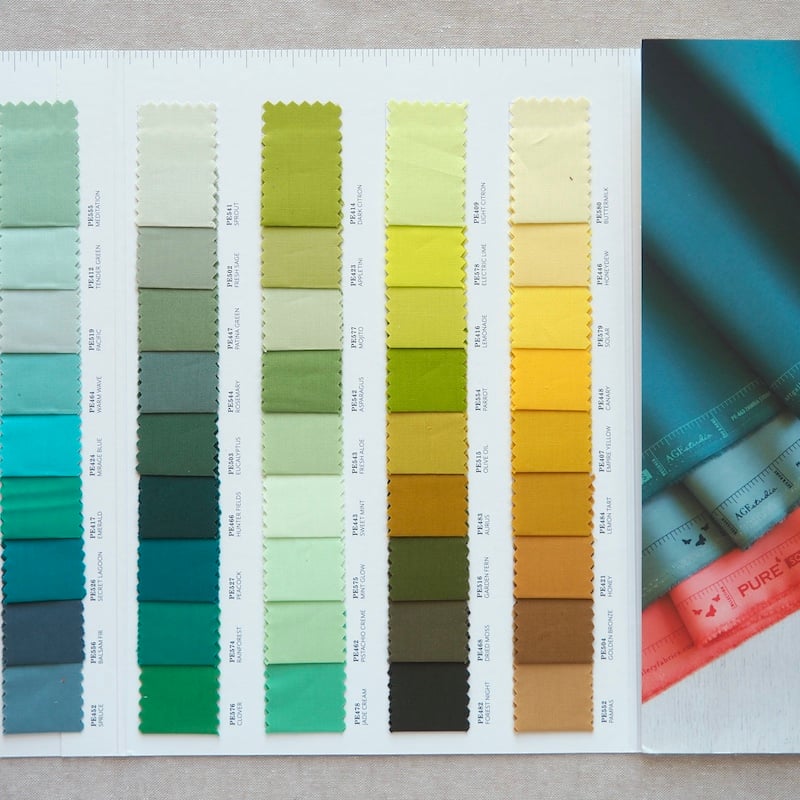 Art Gallery Fabrics Pure Solids Colour Swatch Card