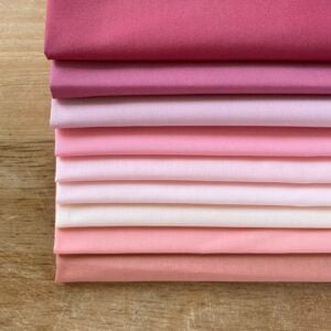 Art Gallery Fabrics Pure Solids Pink Fat Quarter Bundle - Image 1