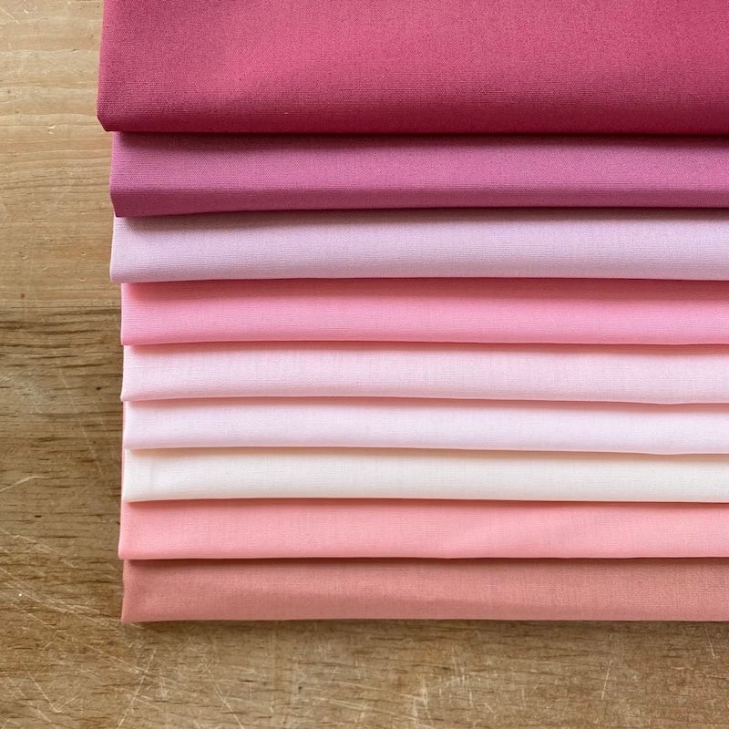 Art Gallery Fabrics Pure Solids Pink Fat Quarter Bundle