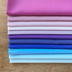 Art Gallery Fabrics Pure Solids Purple Blue Fat Quarter Bundle - Image 1