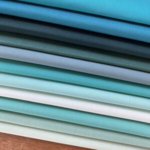 Art Gallery Fabrics Pure Solids Turquoise Fat Quarter Bundle - Image 2