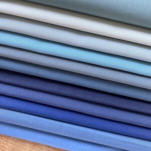 Art Gallery Fabrics Pure Solids Blue Fat Quarter Bundle - Image 2