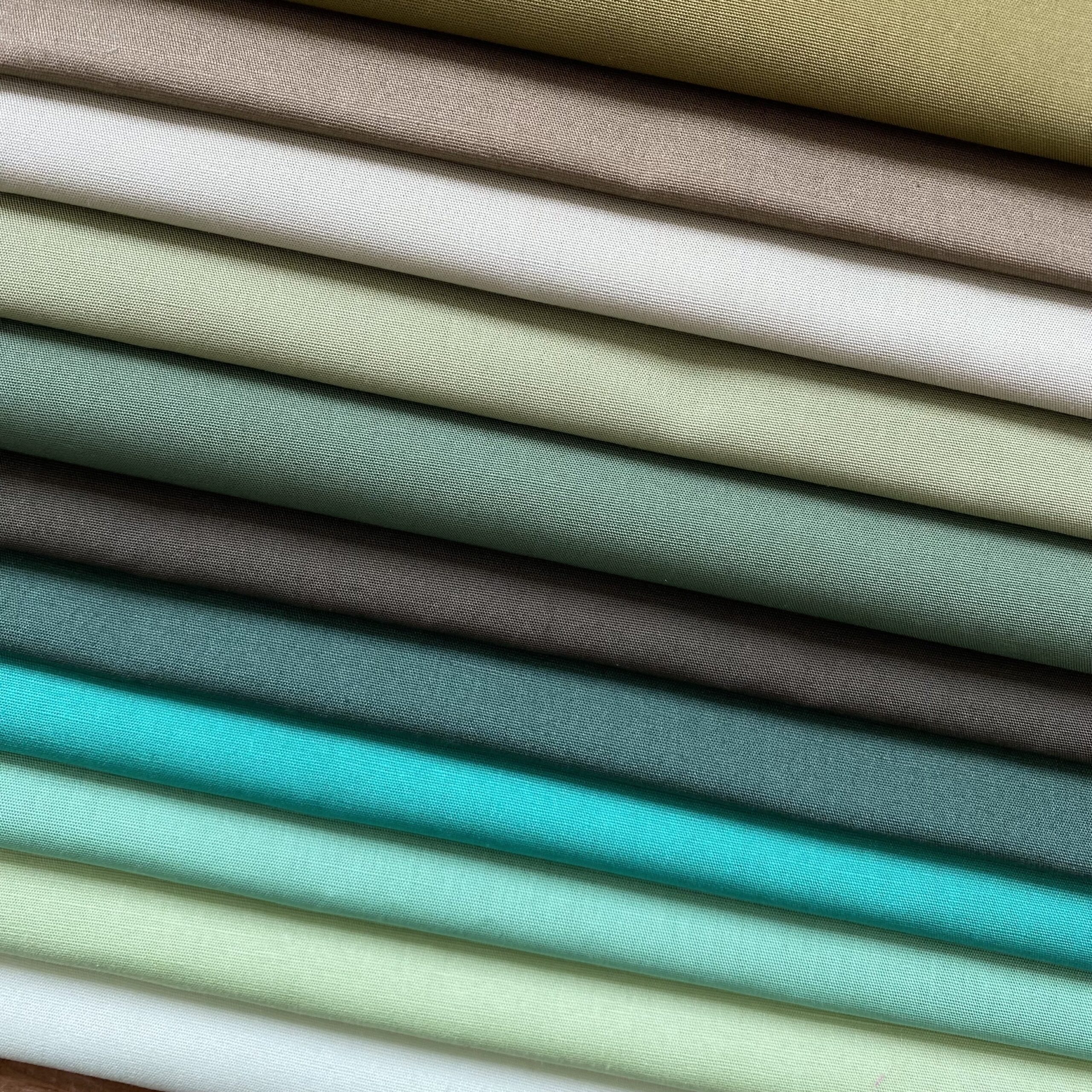 Art Gallery Fabrics Pure Solids Green Fat Quarter Bundle - Image 2