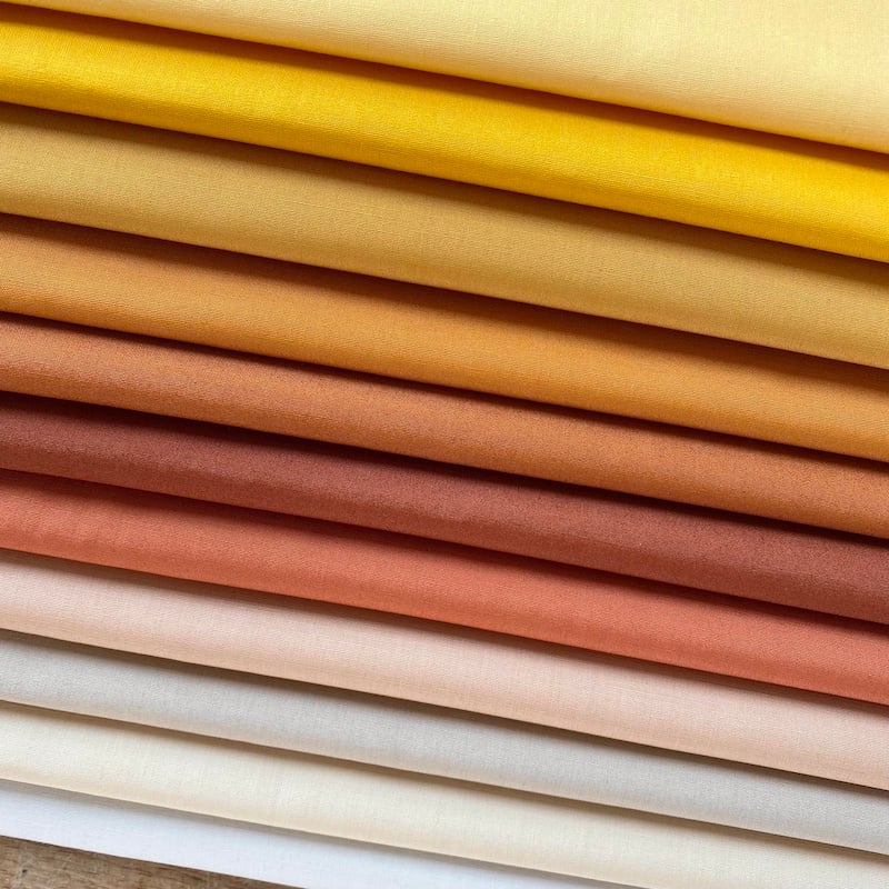 Art Gallery Fabrics Pure Solids Golden Yellow Fat Quarter Bundle