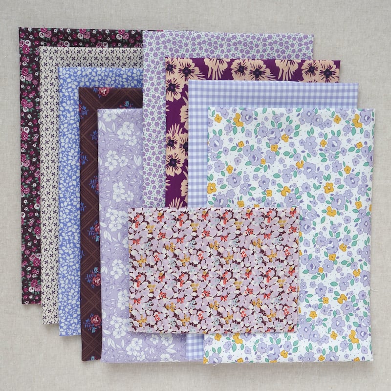 Purple Lilac Fabric Bundle
