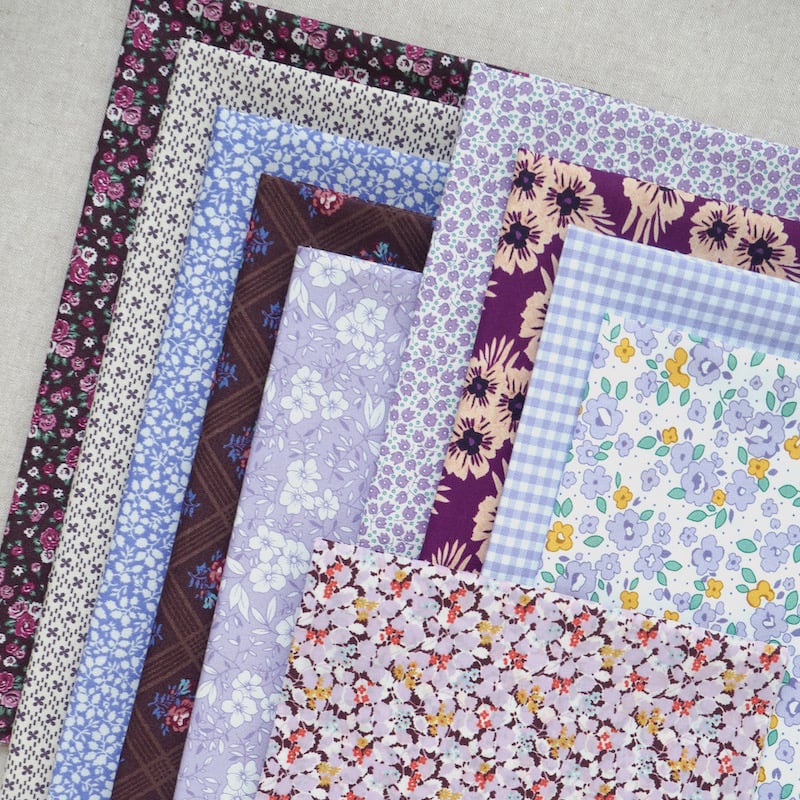 Purple Lilac Fabric Bundle