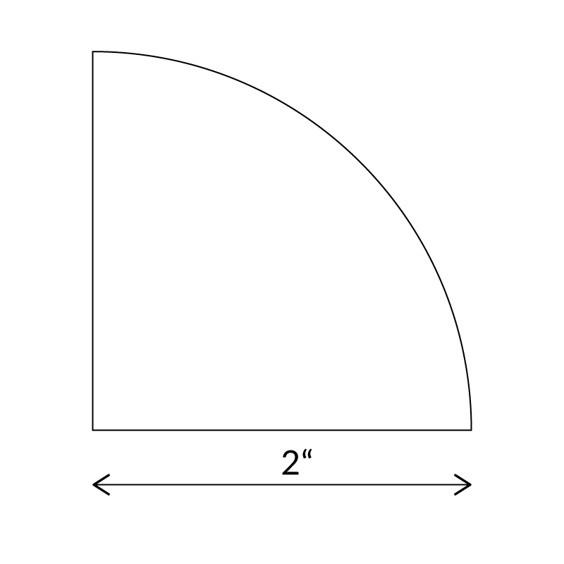 Quarter Circle - English Paper Pieces